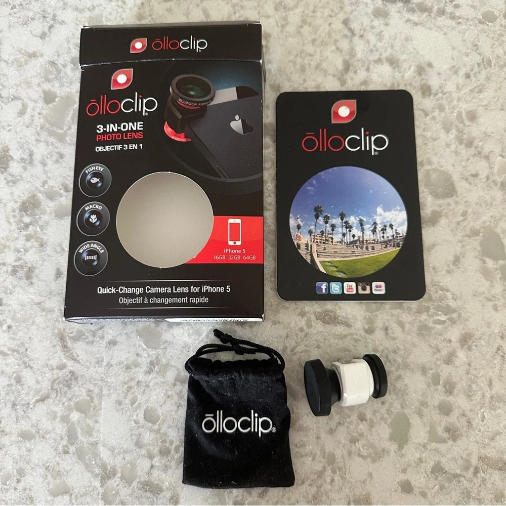 🆕 ōlloclip 3-IN-ONE Photo Lens for iPhone 5